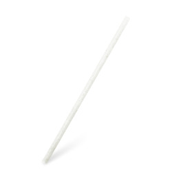 Slámka (bio-kompozit) bílá `JUMBO` Ø8mm x 25cm [100 ks]