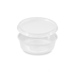 Miska (PP) kulatá průhledná 125ml + víčko [5 x50 sad]