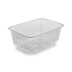 Vanička (PP) hranatá průhledná 186 x 133 mm 1200ml [50 ks]