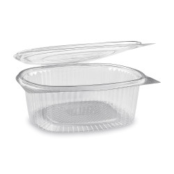 Miska (rPET) s víčkem oválná průhledná 1500ml [50 ks]