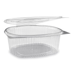 Miska (rPET) s víčkem oválná průhledná 2000ml [50 ks]