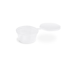 Dresinková miska (PP) s víčkem průhledná Ø50mm 30ml [100 ks]