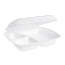 Menu box (XPS) 3dílný bílý 241 x 207 x 69 mm 570ml [125 ks]