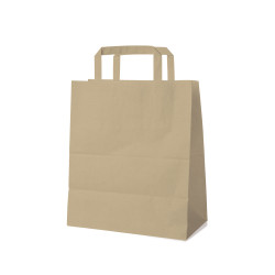 Papírová taška hnědá 22+10 x 28 cm [250 ks]