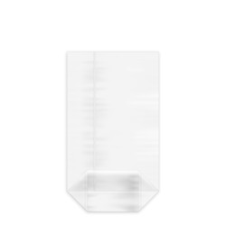 Sáček čirý (OPP) s křížovým dnem 11,5 x 19 + 4,5 cm [100 ks]