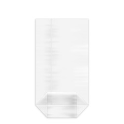 Sáček čirý (OPP) s křížovým dnem 12 x 22,5 + 5 cm [100 ks]