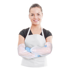 Rukávník (PE) jednorázový bílý [100 ks]