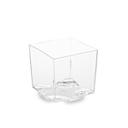 Fingerfood-Becher (PS) eckig glasklar 44 x 44 x 43 mm 65ml [20 St.]