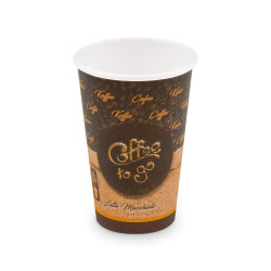 Papierový pohár (FSC Mix/PE) "Coffee to go" Ø80mm 330ml `0,3L/10oz/ML` [50 ks]