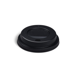 Viečko vypuklé (PS) čierne pre pohár Ø73mm [100 ks]
