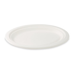 Teller (Zuckerrohr-Bagasse) oval 26 x 20 cm [50 St.]