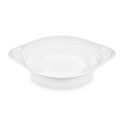 Suppenterrine (PP) mit Ohren weiß Ø156mm 350ml [100 St.]