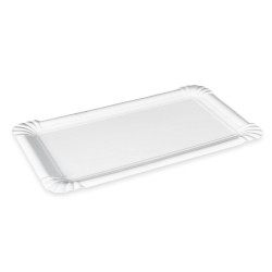 Pappteller (PAP-Recy) weiß 19 x 33,5 cm [125 St.]