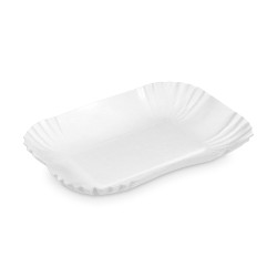 Pappschale (FSC Mix) fettdicht eckig weiß 17,5 x 13 x 3 cm [250 St.]