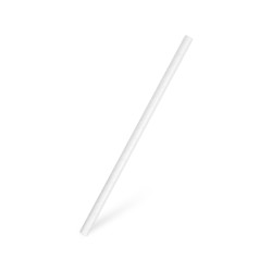 Papiertrinkhalm weiß `JUMBO` Ø8mm x 20cm [100 St.]