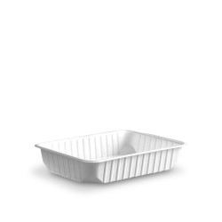 Vanička (PP) hranatá biela 186 x 133 mm 500ml [50 ks]