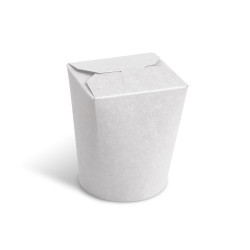 Food box Asia (PAP FSC Mix/PE) nepremastiteľný biely 500ml/16oz [50 ks]
