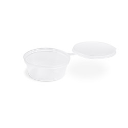Dressingová miska (PP)  s viečkom priehľadná Ø70mm 60ml [100 ks]