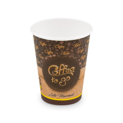 Papírový kelímek (FSC Mix/PE) "Coffee to go" Ø90mm 420ml `0,3L/12oz/L` [50 ks]