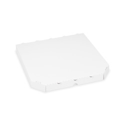 Krabica na pizzu (mikrovlnitá lepenka) E6 extra-pevná biela 30 x 30 x 3 cm [100 ks]