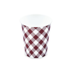 Papírový kelímek (PAP/PE) Karo Ø80mm 280ml `0,2L/8oz/M` [10 ks]