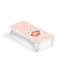 Thermo-Hähnchenbeutel (PAP/ALU) 3-lagig fettdicht 13+8 x 28 cm `1/1` [100 St.]