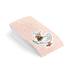 Papierbeutel (PAP/PE) 2-lagig fettdicht für Hähnchen 13+8 x 28 cm `1/1` [100 St.]