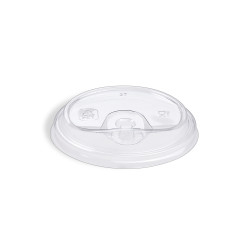 Víčko s otvorem na pití (rPET) průhledné pro kelímek Ø90mm [100 ks]