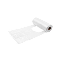 Knotenbeutel (HDPE) gerollt transparent 22+11 x 39 cm `3kg` [250 St.]