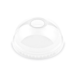 Víčko vypouklé (rPET) s otvorem pro kelímek Ø95mm [50 ks]