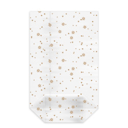 Torebka krzyżowa przezroczysta (OPP) Gwiazdy złote 16 x 27 + 6,5 cm [100 szt]