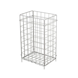 Papierkorb (aus Metall) faltbar weiß 50L [1 St.]