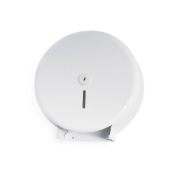 Spender (aus Metall) weiß für Toilettenpapier ≤Ø28cm [1 St.]