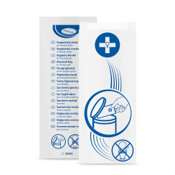 Hygiene-Beutel (PAP) weiß 11+4 x 28 cm [100 St.]