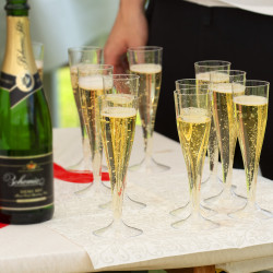 Pohárek krystal na sekt (PS) dvoudílný Ø65mm 0,1L [6 ks]