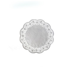 Serwetka dekoracyjna (PAP) okrągła biała Ø10cm [500 szt]