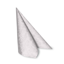 Serviette (PAP-Airlaid FSC Mix) PREMIUM Dekor-R weiß 40 x 40 cm [50 St.]