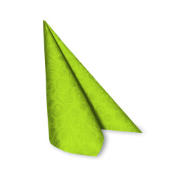 Serviette (PAP-Airlaid FSC Mix) PREMIUM Dekor-R gelbgrün 40 x 40 cm [50 St.]