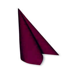 Serviette (PAP-Airlaid FSC Mix) PREMIUM Dekor-R bordeaux 40 x 40 cm [50 St.]