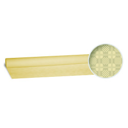 Damasttischtuch (PAP) gerollt champagner 1,2 x 8 m [1 St.]