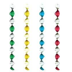 Špirála lesklá (ALU) Ø5 x 60 cm [4 ks]