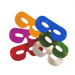 Maska na przyjęcie (PAP) różne kolory 16 x 7,3 cm [6 szt]