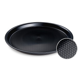 Servírovací podnos (PS) Gastro protiskluzový kulatý černý Ø37 x 3 cm [1 ks]