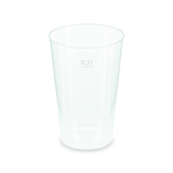 Kelímek vratný (PP) opakovaně použitelný extra-silný Ø80mm 0,3L [15 ks]